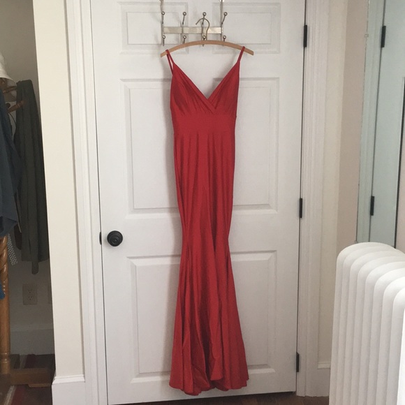Dresses & Skirts - Justin Alexander red mermaid gown
